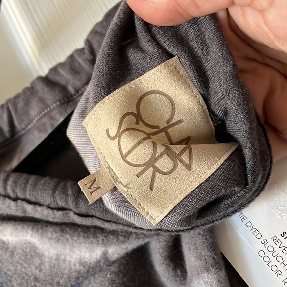 Chaser tie dyed reverse fleece cropped sweat pants - Picture 6 of 7